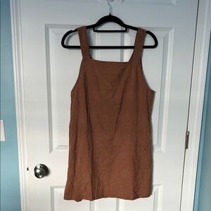 Women's Corduroy Jumper Dress Tan | Corduroy Dress | Jumper Dress | Mini Dress